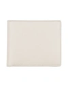 Maison Margiela Man Wallet Light Grey Size - Cow Leather