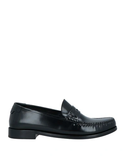 Saint Laurent Monogram Loafers In Calfskin In Black