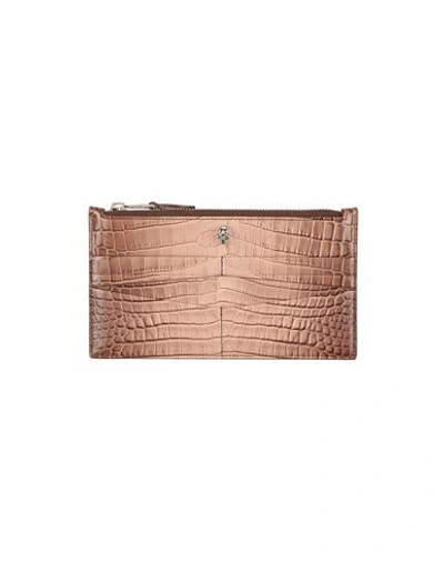 Alexander Mcqueen Woman Document Holder Pastel Pink Size - Soft Leather