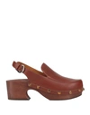 CHLOÉ CHLOÉ WOMAN MULES & CLOGS TAN SIZE 7 SOFT LEATHER