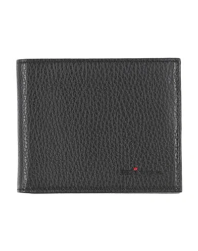Kiton Man Wallet Black Size - Soft Leather