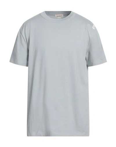 Alexander Mcqueen Man T-shirt Sky Blue Size Xl Cotton