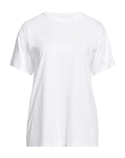 MAISON MARGIELA MAISON MARGIELA WOMAN T-SHIRT WHITE SIZE XL COTTON