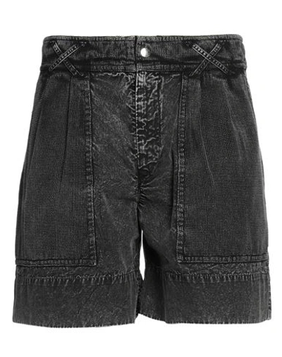 Isabel Marant Man Shorts & Bermuda Shorts Steel Grey Size 40 Cotton