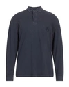 Isabel Marant Man Polo Shirt Navy Blue Size S Cotton