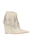 OVYE' BY CRISTINA LUCCHI OVYE' BY CRISTINA LUCCHI WOMAN ANKLE BOOTS IVORY SIZE 7 LEATHER