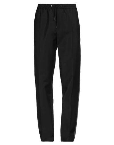Versace Man Pants Black Size 36 Mohair Wool, Virgin Wool