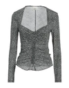 Isabel Marant Woman Top Black Size 8 Viscose, Elastane In Black