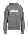 Helmut Lang Man Sweatshirt Lead Size L Cotton In Grey