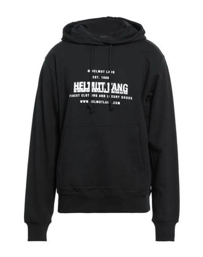 Helmut Lang Man Sweatshirt Black Size Xl Cotton
