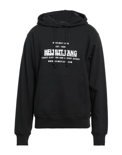 Helmut Lang Man Sweatshirt Black Size Xl Cotton In Black