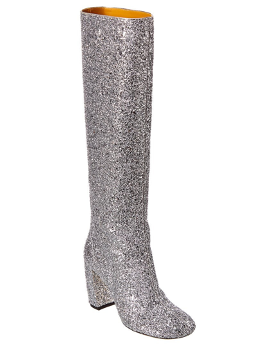 Victoria Beckham Glitter Boot In Multi
