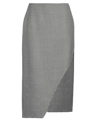 Alexander Mcqueen Woman Midi Skirt Grey Size 6 Wool