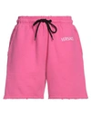 VERSACE VERSACE WOMAN SHORTS & BERMUDA SHORTS FUCHSIA SIZE 2 COTTON, POLYESTER