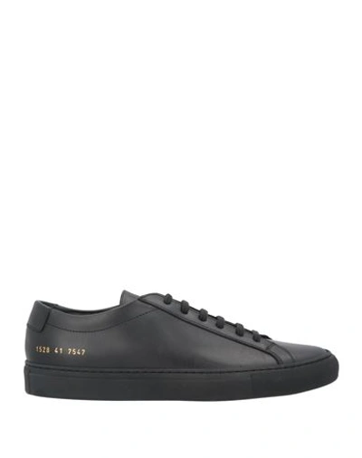 Common Projects Man Sneakers Black Size 8 Leather