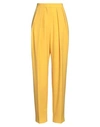 STELLA MCCARTNEY STELLA MCCARTNEY WOMAN PANTS YELLOW SIZE 8-10 POLYESTER, WOOL, ELASTANE