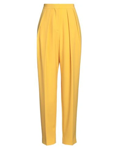 Stella Mccartney Woman Pants Yellow Size 8-10 Polyester, Wool, Elastane