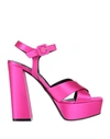 Sergio Rossi 125mm Open-toe Satin Sandals In Pink
