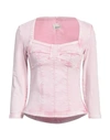 ISABEL MARANT ISABEL MARANT WOMAN TOP PINK SIZE 10 COTTON, ELASTANE