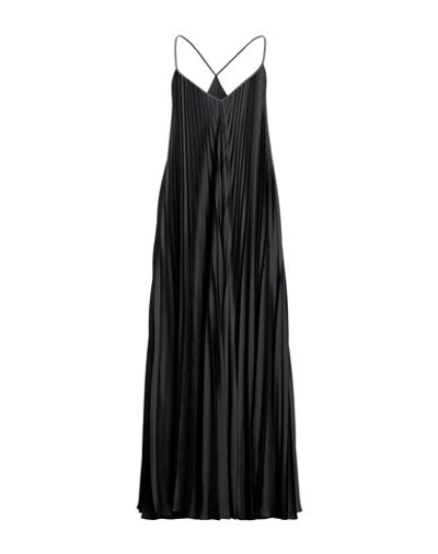 Brunello Cucinelli Woman Maxi Dress Black Size S Polyester, Brass