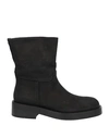 ANN DEMEULEMEESTER ANN DEMEULEMEESTER WOMAN ANKLE BOOTS BLACK SIZE 7 LEATHER