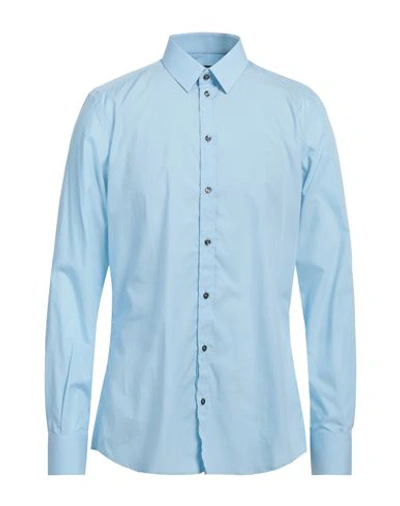 Dolce & Gabbana Man Shirt Light Blue Size 17 Cotton