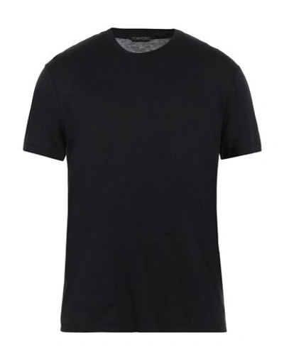 TOM FORD TOM FORD MAN T-SHIRT BLACK SIZE 36 LYOCELL, COTTON