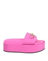 Versace Medusa Head Slides In Pink