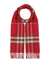 BURBERRY BURBERRY WOMAN SCARF RED SIZE - CASHMERE