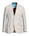 Etro Man Blazer Beige Size 40 Linen