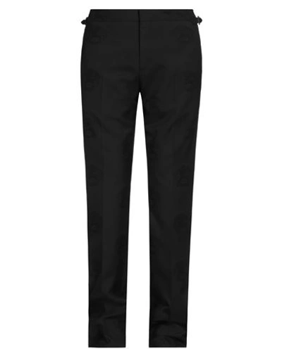 BURBERRY BURBERRY MAN PANTS BLACK SIZE 32 WOOL, COTTON