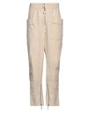 Isabel Marant Man Pants Beige Size L Cotton