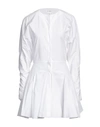 ALAÏA ALAÏA WOMAN MINI DRESS WHITE SIZE 6 COTTON