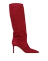 AQUAZZURA AQUAZZURA WOMAN BOOT RED SIZE 6 LEATHER