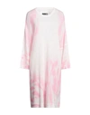 Mm6 Maison Margiela Woman Midi Dress Pink Size S Acrylic, Polyamide, Mohair Wool, Wool In Pink