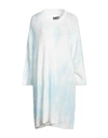 Mm6 Maison Margiela Woman Midi Dress Sky Blue Size M Acrylic, Polyamide, Mohair Wool, Wool