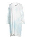 Mm6 Maison Margiela Woman Midi Dress Sky Blue Size Xs Acrylic, Polyamide, Mohair Wool, Wool