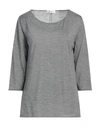 THE ROW THE ROW WOMAN SWEATER GREY SIZE M CASHMERE, SILK