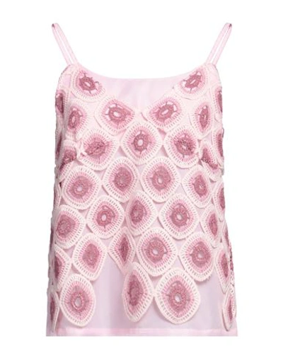 Comme Des Garçons Woman Top Pink Size M Cotton, Polyester