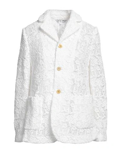 Comme Des Garçons Woman Blazer White Size S Polyester