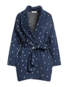 Charlott Woman Cardigan Blue Size L Wool In Blue
