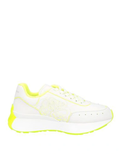 Alexander Mcqueen Woman Sneakers White Size 9 Leather