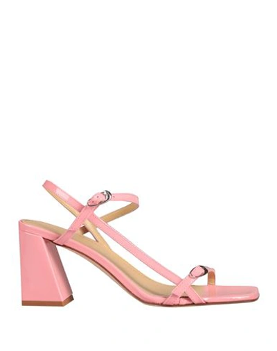 Aeyde Woman Sandals Pink Size 8.5 Leather