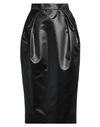 MAISON MARGIELA MAISON MARGIELA WOMAN MIDI SKIRT BLACK SIZE 8 ACETATE, POLYAMIDE