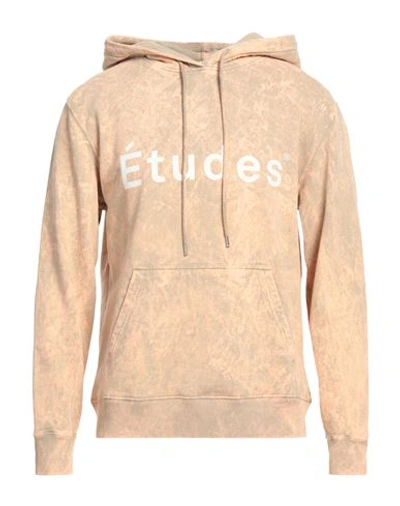 Etudes Studio Études Man Sweatshirt Apricot Size M Organic Cotton In Orange