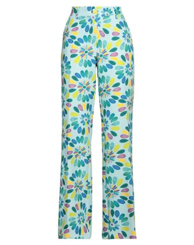 Olla Parèg Olla Parég Woman Pants Sky Blue Size 8 Polyester, Elastane