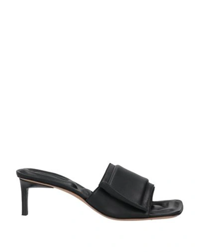Jacquemus Woman Sandals Black Size 9 Leather