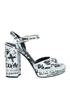 Dolce & Gabbana Woman Sandals White Size 7.5 Soft Leather In White