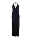 Lardini Woman Maxi Dress Midnight Blue Size 8 Acetate, Silk