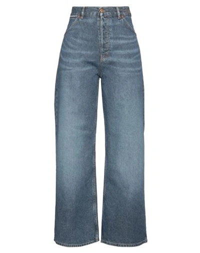 Chloé Woman Denim Pants Blue Size 27w-29l Cotton, Hemp